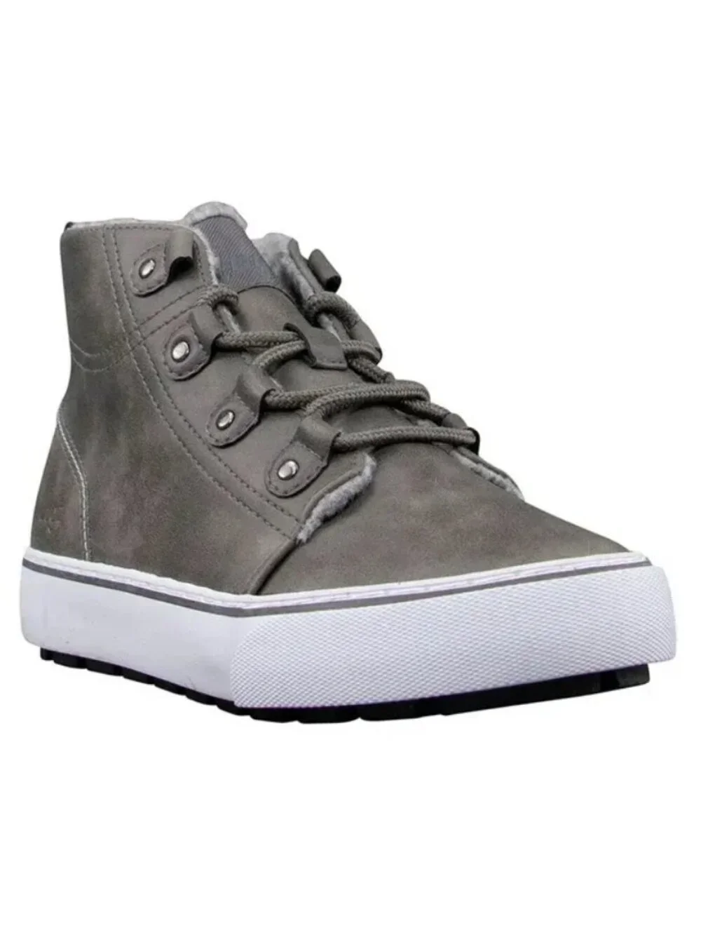 Lugz Evergreen Fleece Lined Chukka Sneaker Lug Outsole & ghillie lacing system